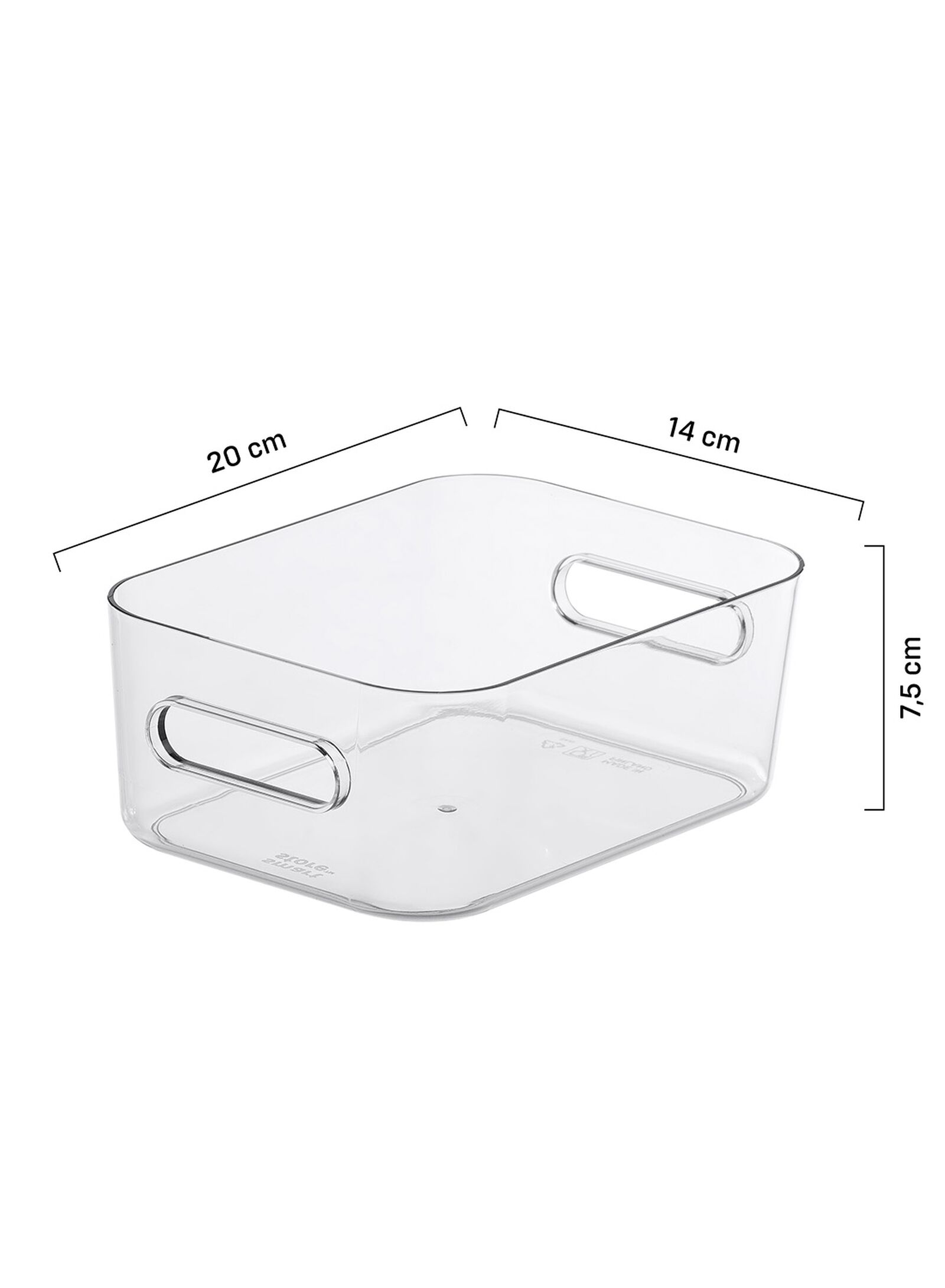 bo&icirc;te de rangement 14x20x7 Helsinki transparent 14 x 20 x 7 Helsinki - 39821143 - HEMA